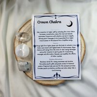 Crown Chakra Crystal Set with Guide