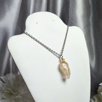 Citrine Wire Wrapped Pendant in Silver