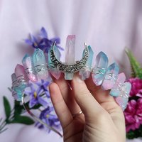 MOON CANDY Titanium Quartz Crystal Crown