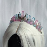 MOON CANDY Titanium Quartz Crystal Crown