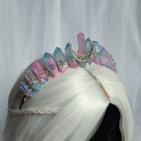 MOON CANDY Titanium Quartz Crystal Crown
