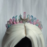 MOON CANDY Titanium Quartz Crystal Crown
