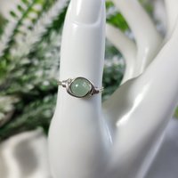 Aventurine Wire Wrapped Ring in Silver or Copper