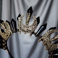 NIGHT QUEEN Glass Crystal Crown