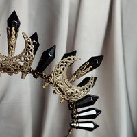 NIGHT QUEEN Glass Crystal Crown