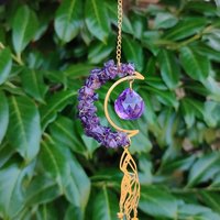 Amethyst Moon Suncatcher
