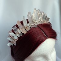 VENUS Rose Quartz Crystal Crown