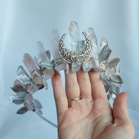 VENUS Rose Quartz Crystal Crown