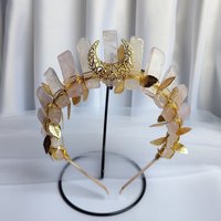 VENUS Rose Quartz Crystal Crown