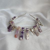AMETHYST RAVEN Crystal Crown