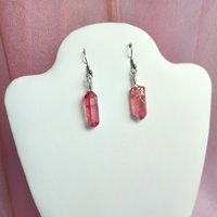 Wire wrapped Crystal Earrings