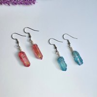 Wire wrapped Crystal Earrings