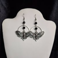 Death Moth Earrings