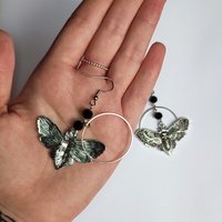 Death Moth Earrings