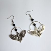 Death Moth Earrings
