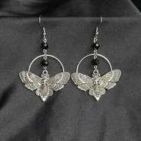 Death Moth Earrings
