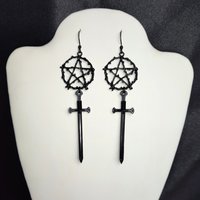 Pentacle Sword Earrings