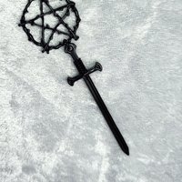 Pentacle Sword Earrings