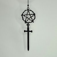 Pentacle Sword Earrings