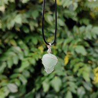 Aventurine Wire Wrapped Pendant in Silver