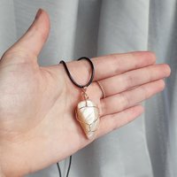 Moonstone Wire Wrapped Pendant in Gold, Rose Gold or Copper