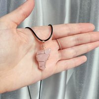 Rose Quartz Wire Wrapped Pendant in Gold, Rose Gold or Copper