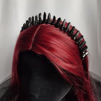 HADES Black Quartz Crystal Crown