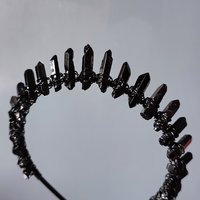 HADES Black Quartz Crystal Crown