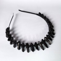 HADES Black Quartz Crystal Crown