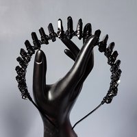 HADES Black Quartz Crystal Crown