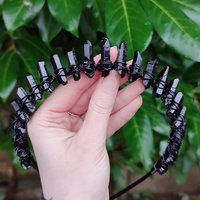 HADES Black Quartz Crystal Crown