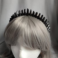 HADES Black Quartz Crystal Crown