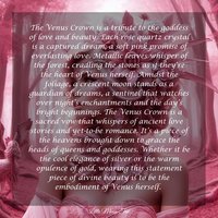 VENUS Rose Quartz Crystal Crown
