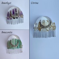 Crystal Combs with Moon