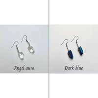 Wire wrapped Crystal Earrings