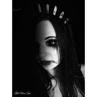 FALLEN ANGEL Black and Aura Quartz Crystal Crown