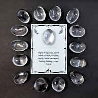 Clear Quartz polished tumblestone.