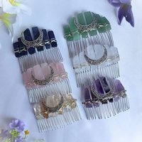 Crystal combs with moon.