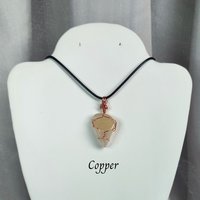 Moonstone Wire Wrapped Pendant in Gold, Rose Gold or Copper