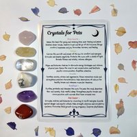 Pets & Animal Healing Crystal Set with Guide