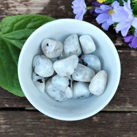 Rainbow moonstone tumblestone.