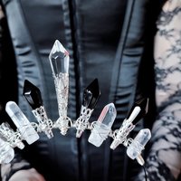 DARK ANGEL Glass Crystal Crown