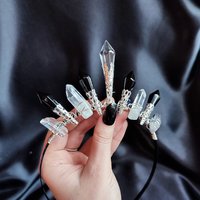 DARK ANGEL Glass Crystal Crown