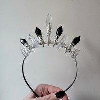 DARK ANGEL Glass Crystal Crown