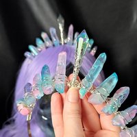 UNICORN QUEEN Titanium Quartz Crystal Crown