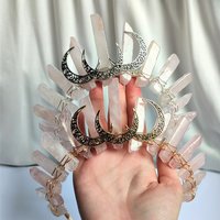 ISIS GODDESS Rose Quartz Crystal Crown