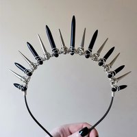PUNK ROCK Howlite Crystal Crown