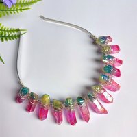 RAINBOW Titanium Quartz Crystal Crown