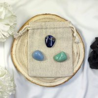 Throat Chakra Crystal Set with Guide