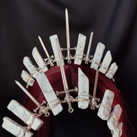 CRUSADER Howlite Crystal Crown